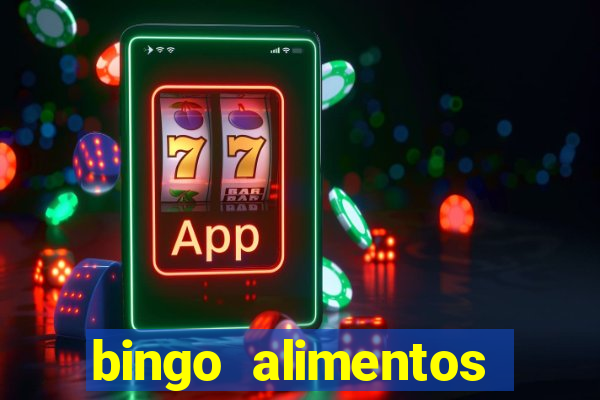 bingo alimentos para imprimir